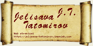 Jelisava Tatomirov vizit kartica